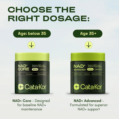 Cata-Kor NAD+ Anti-Aging Supplement (Buy 1 Get 1 Free)