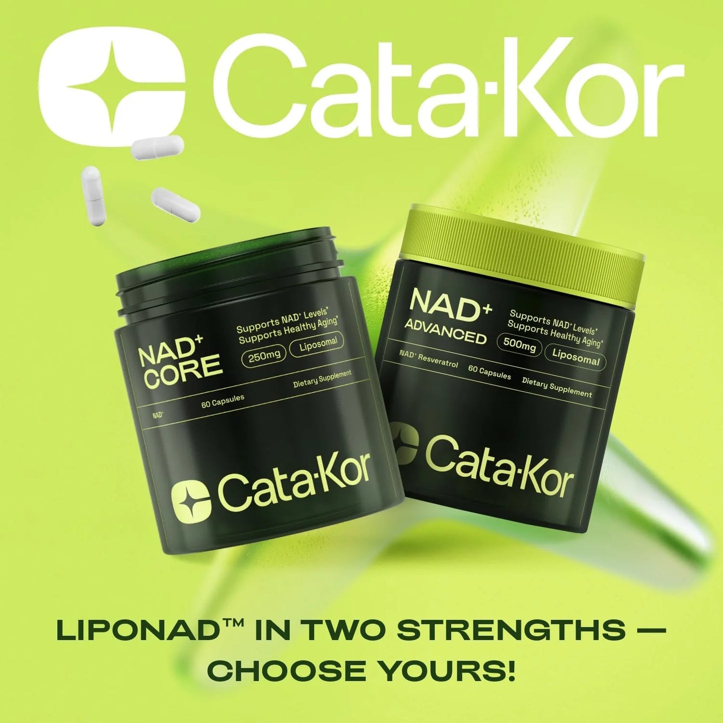 Cata-Kor NAD+ Anti-Aging Supplement (Buy 1 Get 1 Free)
