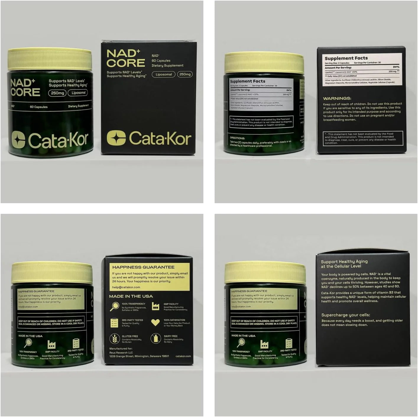 Cata-Kor NAD+ Anti-Aging Supplement (Buy 1 Get 1 Free)